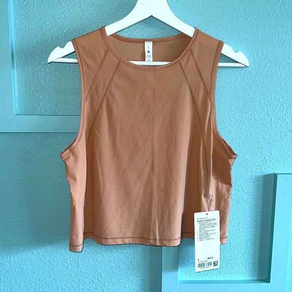 lululemon athletica Tops - Lululemon Sculpt Cropped Tank size 8 NWT antique Nude